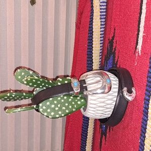 Steve Madden black leather belt Medium